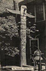 The Bushnell Totem Pole Vermont Postcard Postcard Postcard