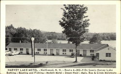 Harvey Lake Motel Northwood, NH Postcard Postcard Postcard