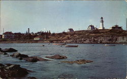 Two Lights Lighthouse Postcard