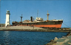 Italian Freighter Etrusco Postcard