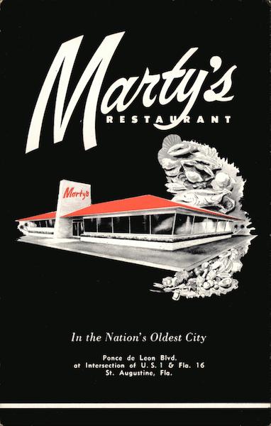 Marty's Restaurant St. Augustine Florida