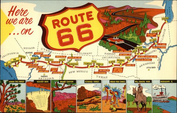 Here we are ... On Route 66 Maps