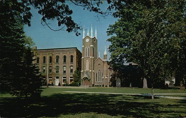 Village Park and St Peter's Episcopal Church Westfield New York