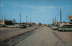 View of Beach Front Play Area at Famous Old Resort Postcard