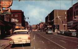 Looking North on Durham Street Postcard
