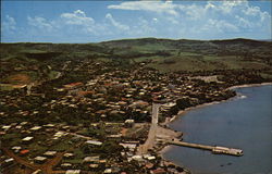 Aerial View of Vieques, Puerto Rico Postcard Postcard Postcard