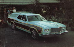 1976 Gran Torino Squire Wagon Detroit, MI Cars Postcard Postcard 