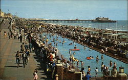 Kings Road Paddling Pool, Brighton Sussex, England Postcard Postcard Postcard