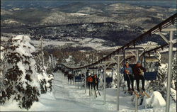 Mount Snow Ski Area Postcard