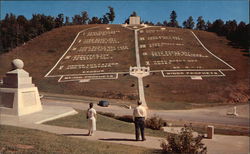 The Ten Commandments at the Fields of the Wood shrine of the Church of God Postcard