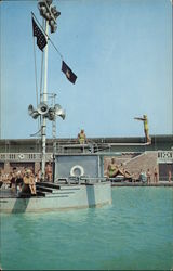 Diving Platform West Bath House Wantagh, NY Postcard Postcard Postcard