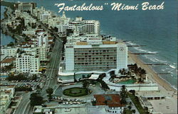 Looking North from Seville Hotel Miami Beach, FL Postcard Postcard Postcard