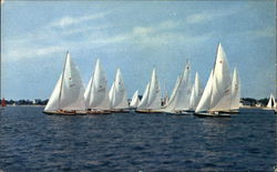 Sailing Long Island Waters New York Postcard Postcard Postcard