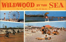 Various Scenes of Wildwood by the Sea New Jersey Postcard Postcard 