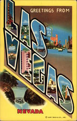 Greetings from Las Vegas Postcard