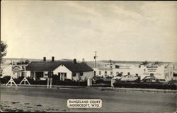 Modern Rangeland Court, Junction Highways 14-16 - Mr & Mrs JT Vesser Moorcroft, WY Postcard Postcard Postcard