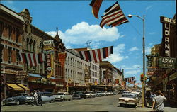 Lincoln Highway looking East during "Frontier Days" Celebration Cheyenne, WY Postcard Postcard Postcard