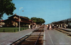 Santa Fe Railway Station Postcard