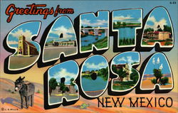 Greetings from Santa Rosa New Mexico Postcard Postcard Postcard