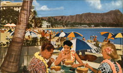 Waikiki Beach Postcard
