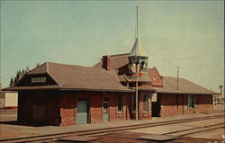 Santa Fe Railway Station Perris, CA Postcard Postcard Postcard