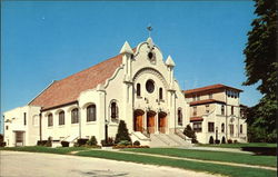 St. Patrick's R. C. Church and Rectory Postcard