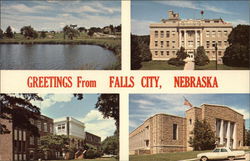Greetings from Falls City Nebraska Postcard Postcard Postcard