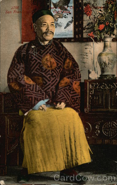 Portrait of Oriental Gentleman San Francisco California
