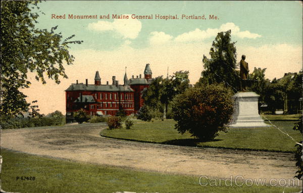 Reed Monument and Maine General Hospital Portland