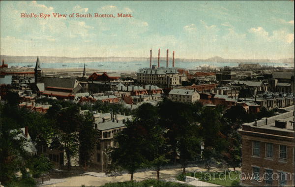 Bird's-eye View of South Boston Massachusetts