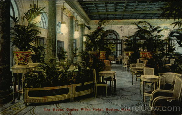 Tea Room, Plaza Hotel Boston Massachusetts