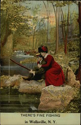 Fine Fishing Postcard