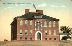 High School Building Postcard