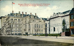 Morgan Memorial & Wardsworth Atheneum & Insurance Buildings Postcard