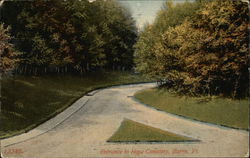 Entrance to Hopa Cemetery Barre, VT Postcard Postcard Postcard