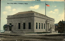 New Post Office Woburn, MA Postcard Postcard Postcard