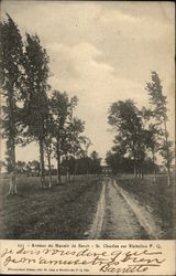 Avenue du Manoir de Berch Postcard