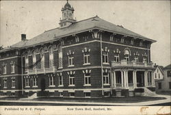 New Town Hall Sanford, ME Postcard