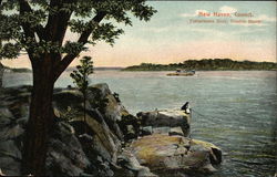 Fishermens Rock at Double Beach New Haven, CT Postcard Postcard Postcard