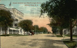 Grand Avenue and Marlborough Hotel Asbury Park, NJ Postcard Postcard Postcard