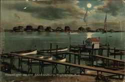 Moonlight on the Shrewsbury Postcard