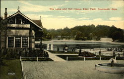 The Lake and Hot House at Eden Park Cincinnati, OH Postcard Postcard Postcard