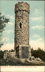 Norumbega Tower, One Mile from Norumbega Park Waltham, MA Postcard Postcard Postcard