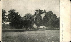 Greenville Hall, Thiel College Postcard