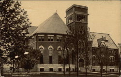 College Library at Georgetown College Postcard