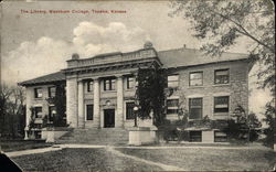 The Library, Washburn College Topeka, KS Postcard Postcard Postcard