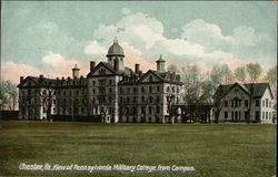 View of Pennsylvania Military College from Campus Chester, PA Postcard Postcard Postcard