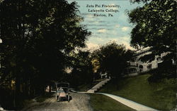 Zeta Psi Fraternity, Lafayette College Postcard