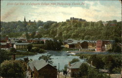 Birds-Eye View of Lafayette College from Phillipsburg Easton, PA Postcard Postcard Postcard