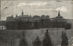 College Hall, North Side, Wellesley College Postcard